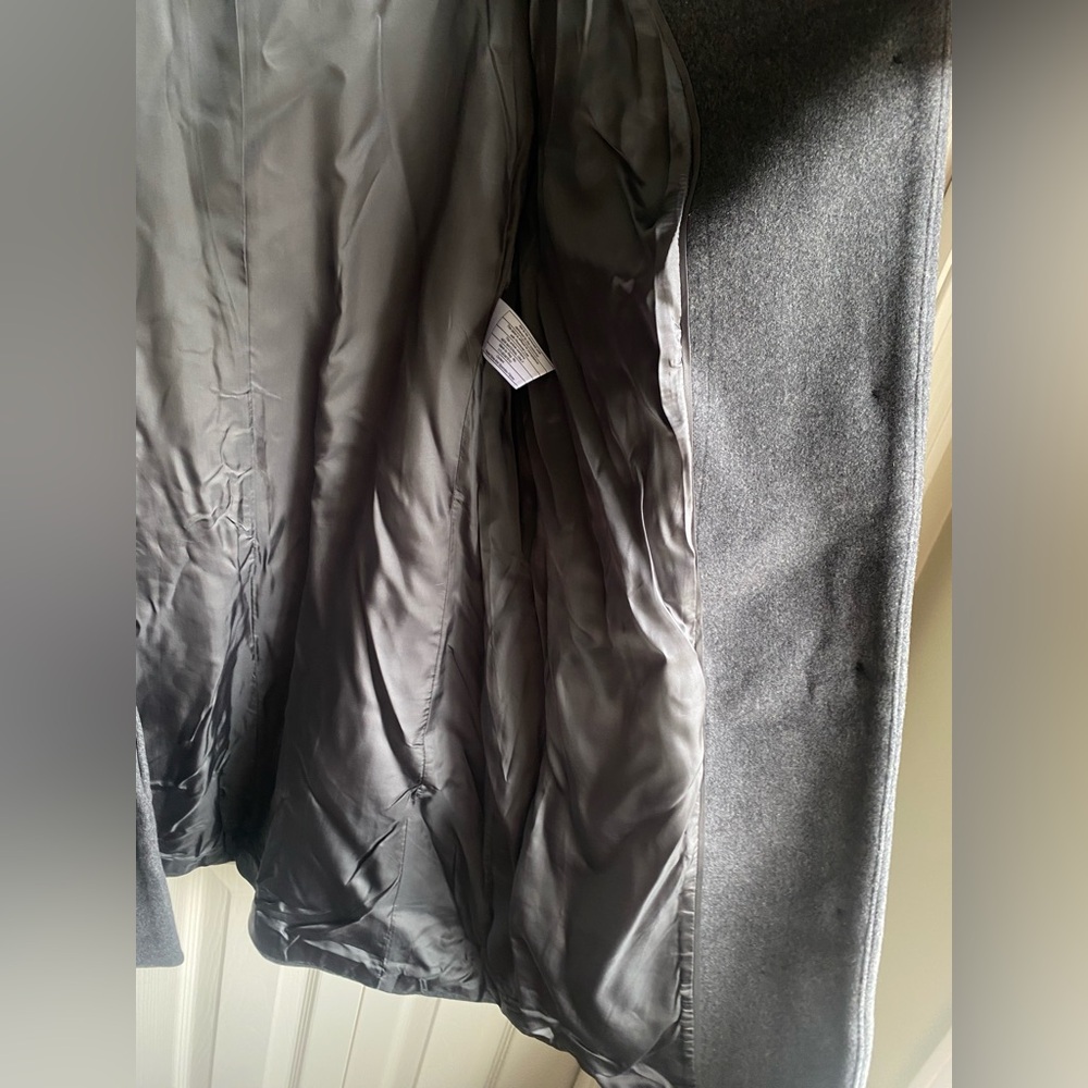 NEW Aritzia Babaton Wool Hooded Coat - Grey Size L - Picture 12 of 14